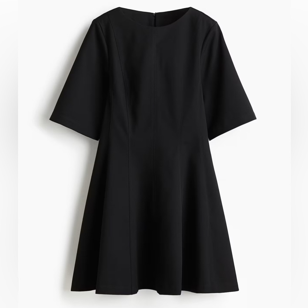H&M Classic Black Midi Dress